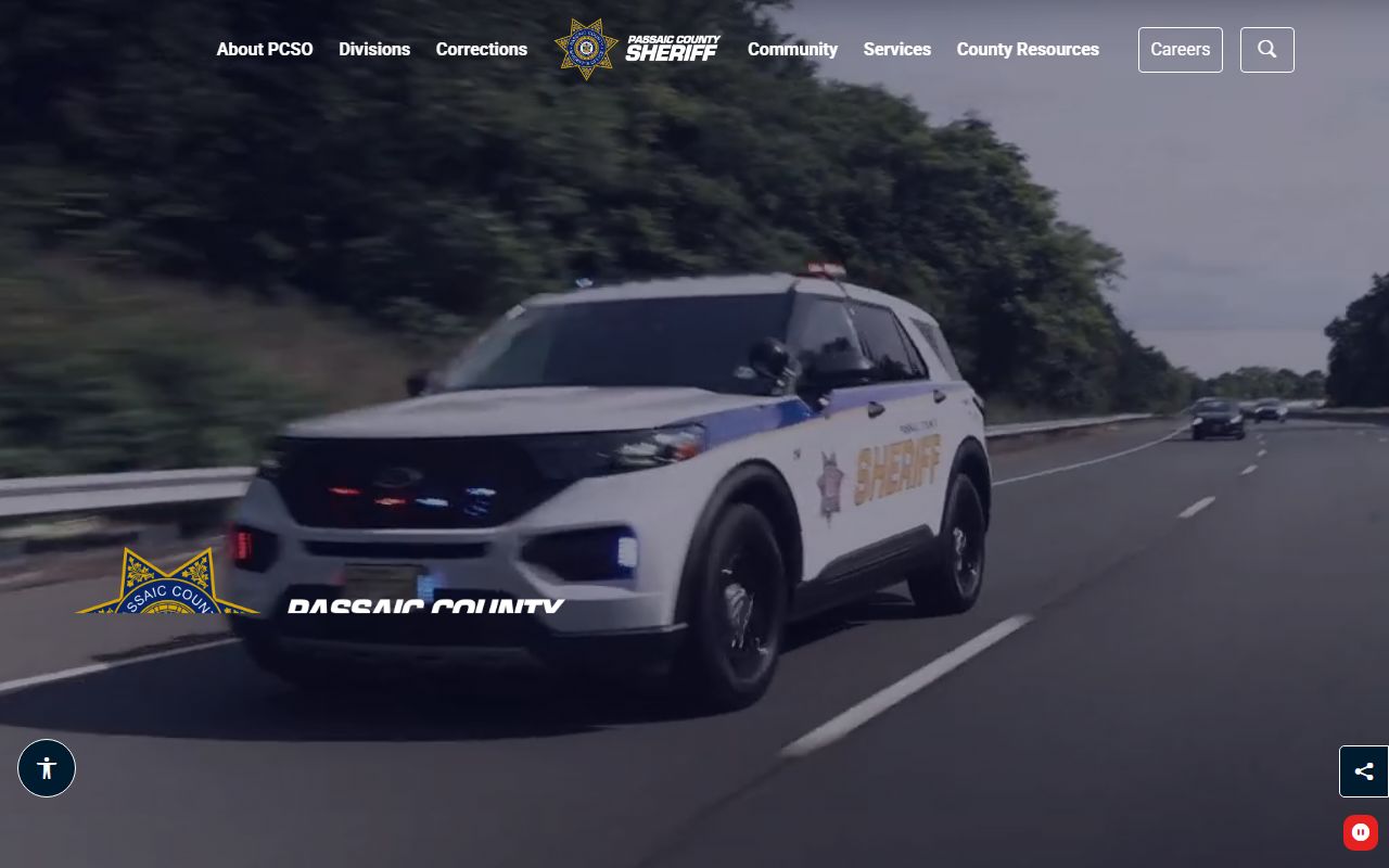 Passaic County Sheriff Office website for active warrant records search